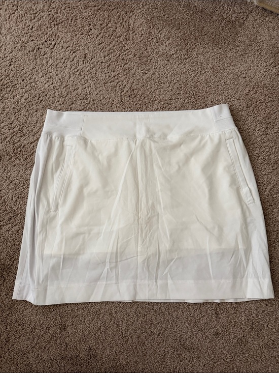 Member's Mark Pants - Women's White Active Mini Skort with Side Pockets